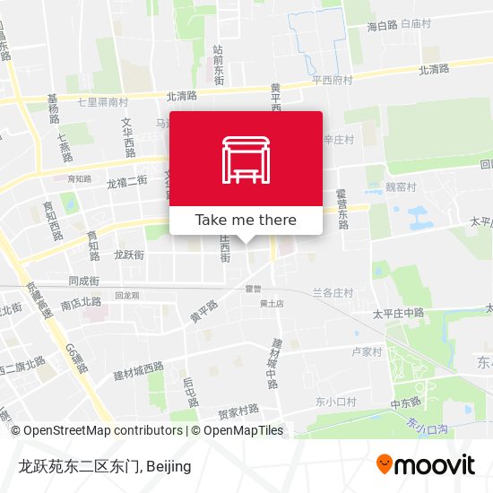 龙跃苑东二区东门 map