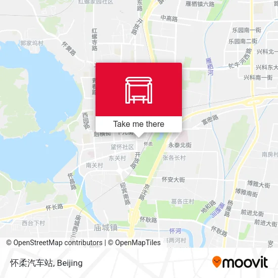 怀柔汽车站 map