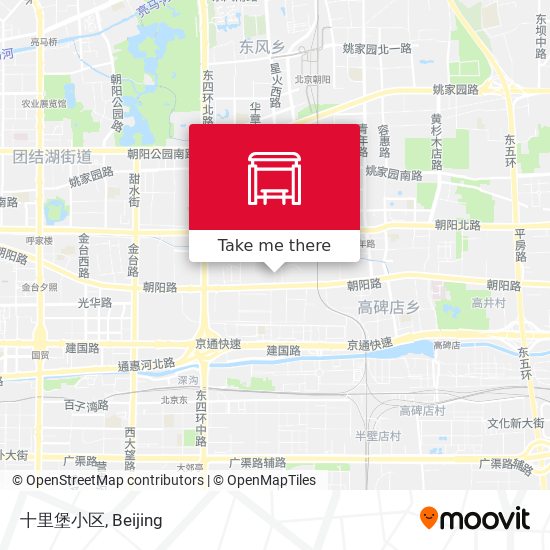十里堡小区 map