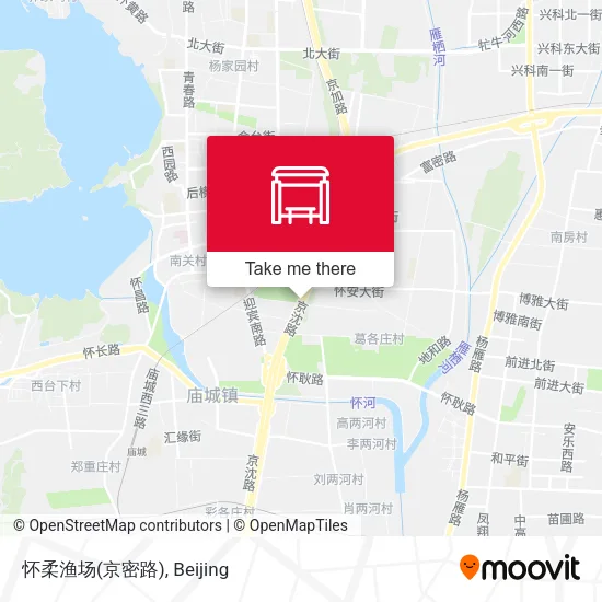 怀柔渔场(京密路) map