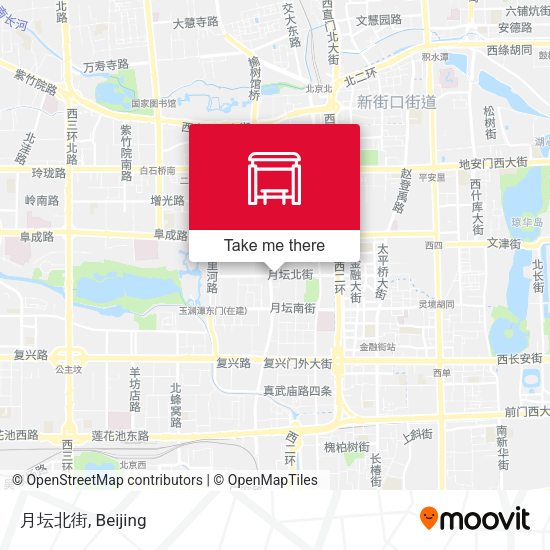 月坛北街 map