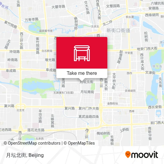 月坛北街 map