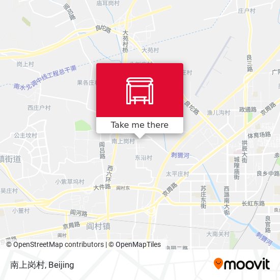 南上岗村 map