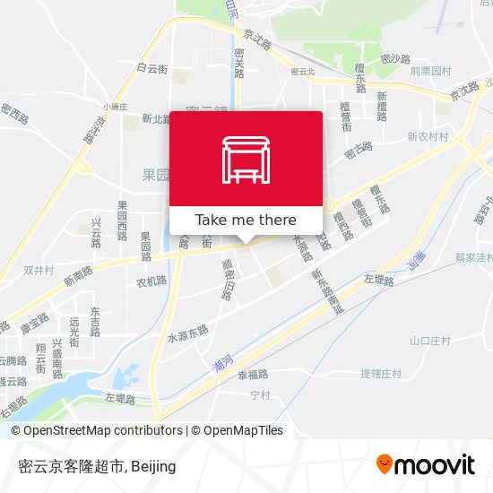 密云京客隆超市 map
