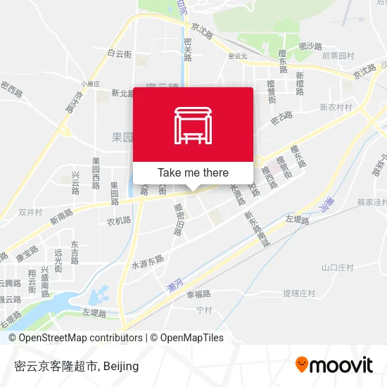 密云京客隆超市 map