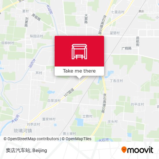 窦店汽车站 map