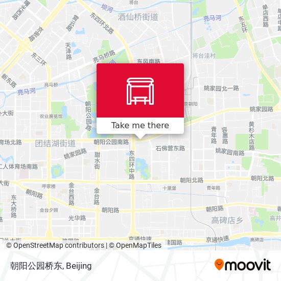 朝阳公园桥东 map