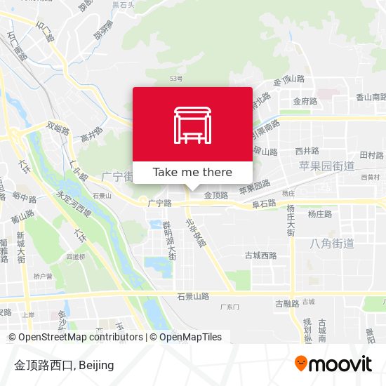 金顶路西口 map