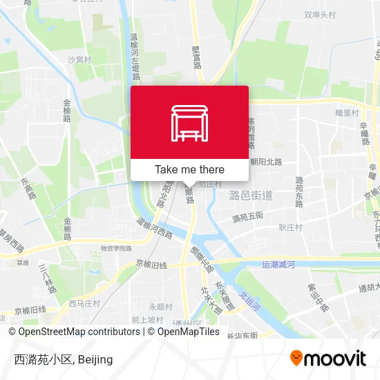 西潞苑小区 map
