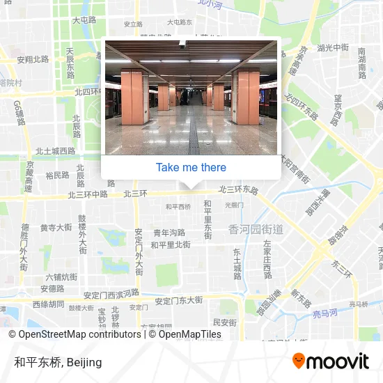和平东桥 map
