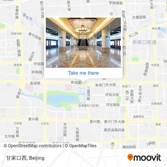 甘家口西 map