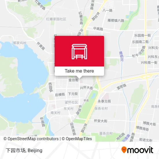 下园市场 map