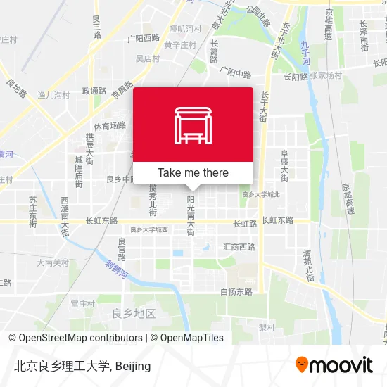 北京良乡理工大学 map