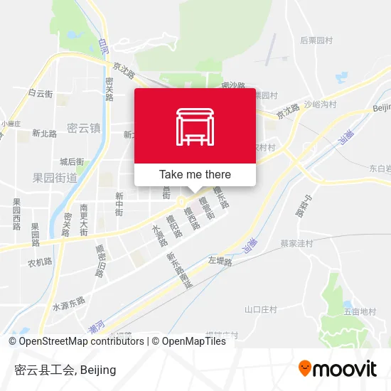 密云县工会 map