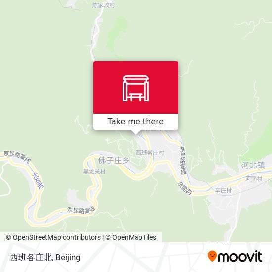 西班各庄北 map