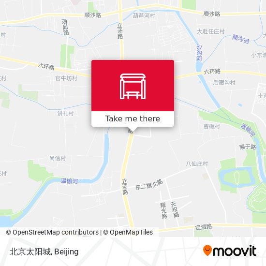 北京太阳城 map
