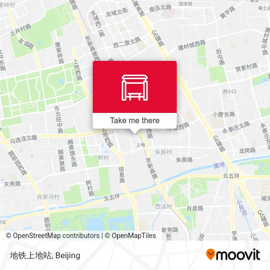 地铁上地站 map