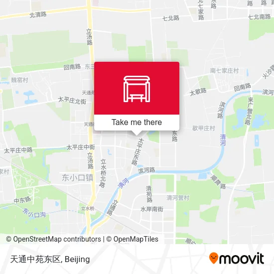 天通中苑东区 map