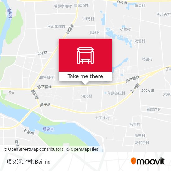 顺义河北村 map