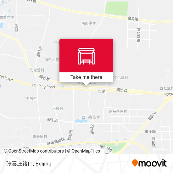 张喜庄路口 map