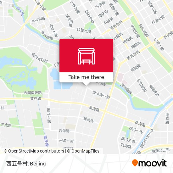 西五号村 map