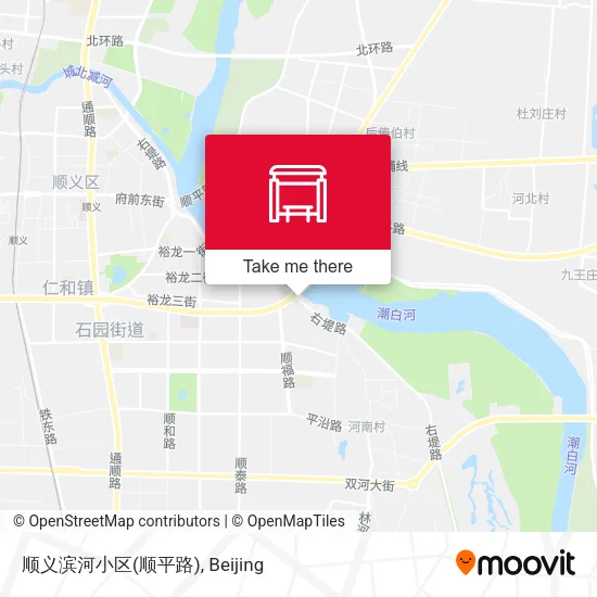 顺义滨河小区(顺平路) map