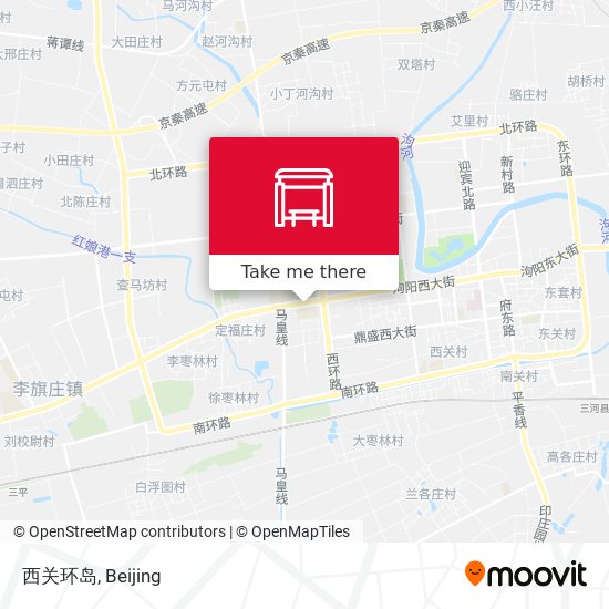 西关环岛 map