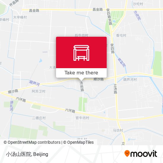 小汤山医院 map