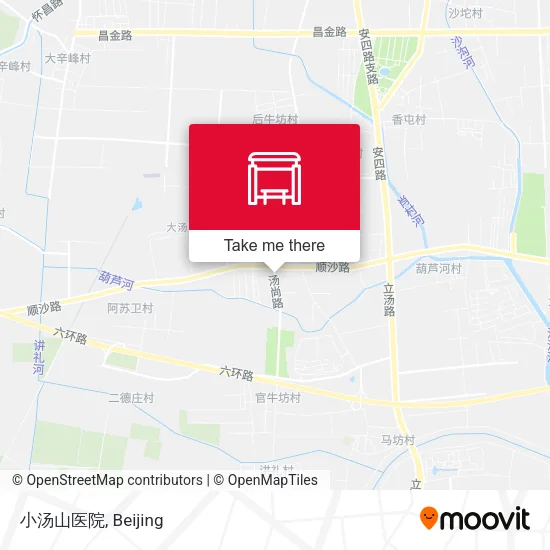 小汤山医院 map