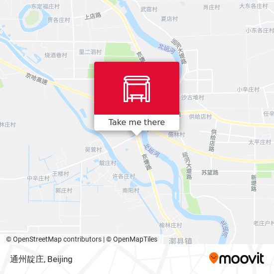 通州靛庄 map