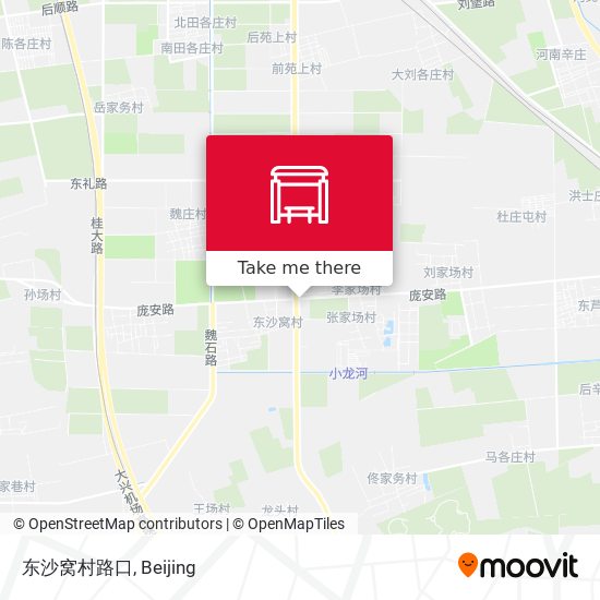 东沙窝村路口 map