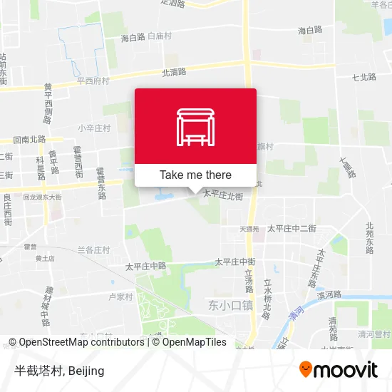 半截塔村 map