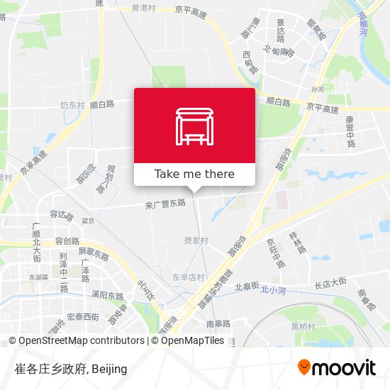 崔各庄乡政府 map