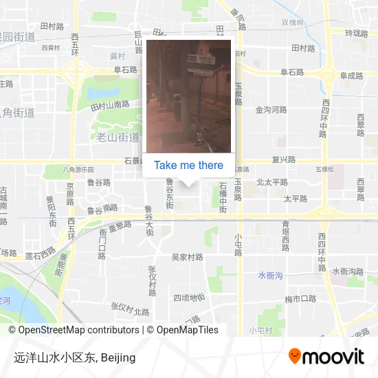 远洋山水小区东 map