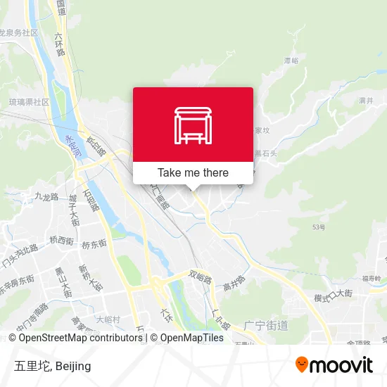 五里坨 map