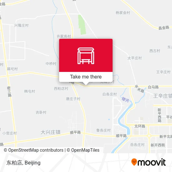 东柏店 map