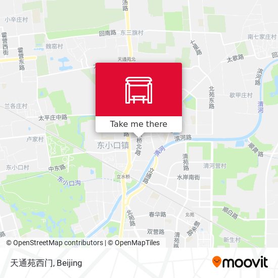 天通苑西门 map