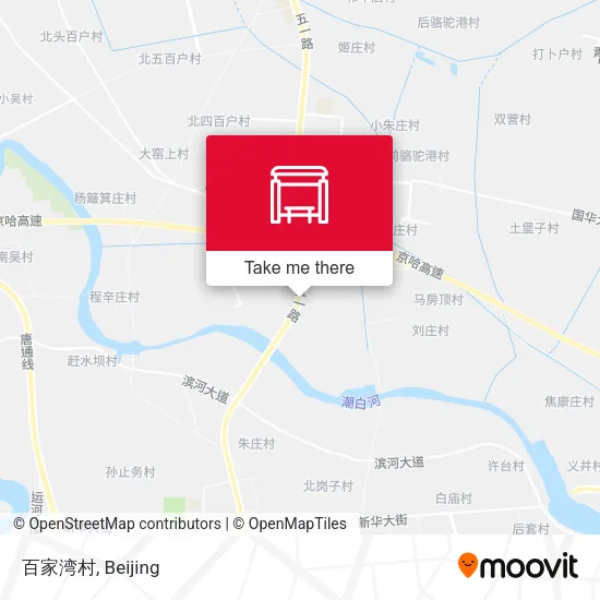 百家湾村 map