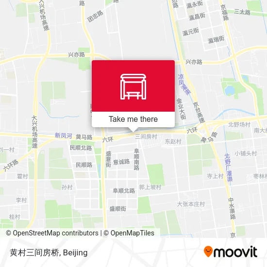 黄村三间房桥 map