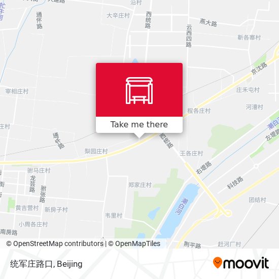统军庄路口 map