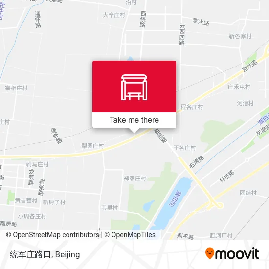统军庄路口 map