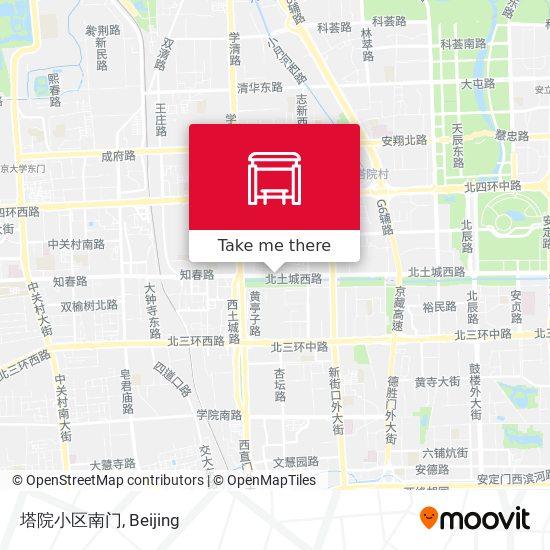 塔院小区南门 map