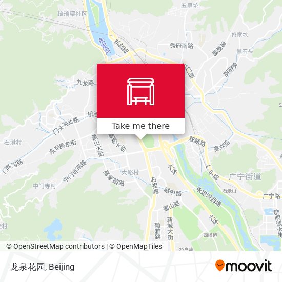 龙泉花园 map