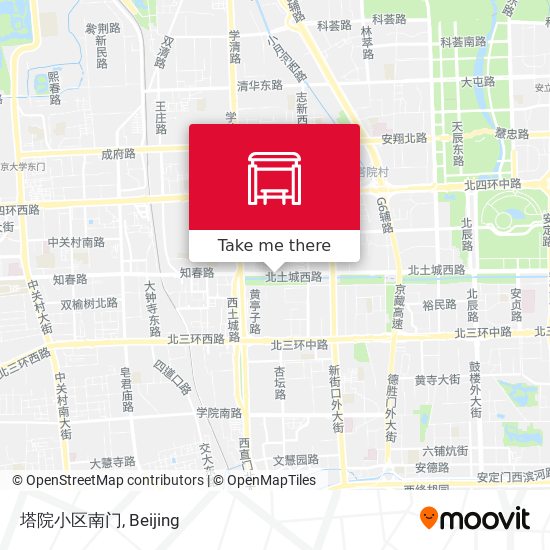 塔院小区南门 map