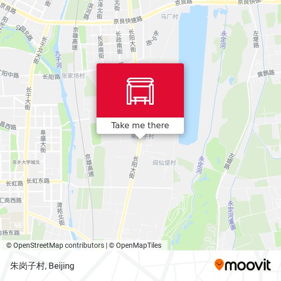 朱岗子村 map