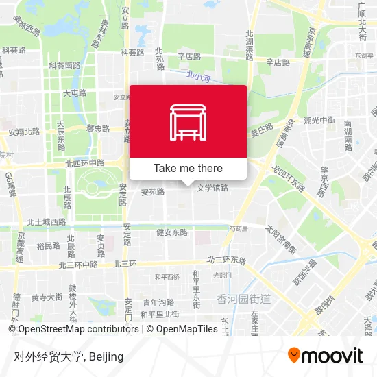 对外经贸大学 map