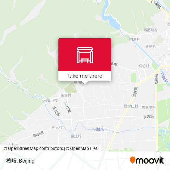 檀峪 map
