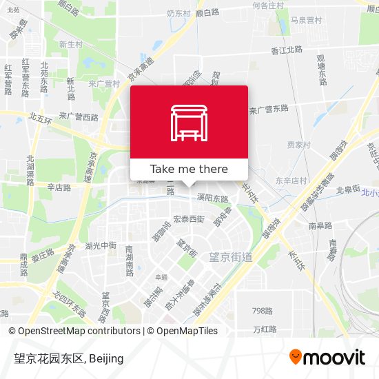 望京花园东区 map