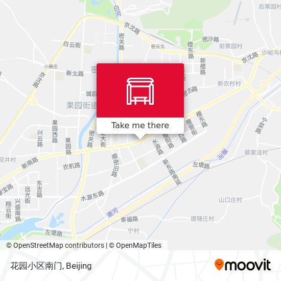 花园小区南门 map