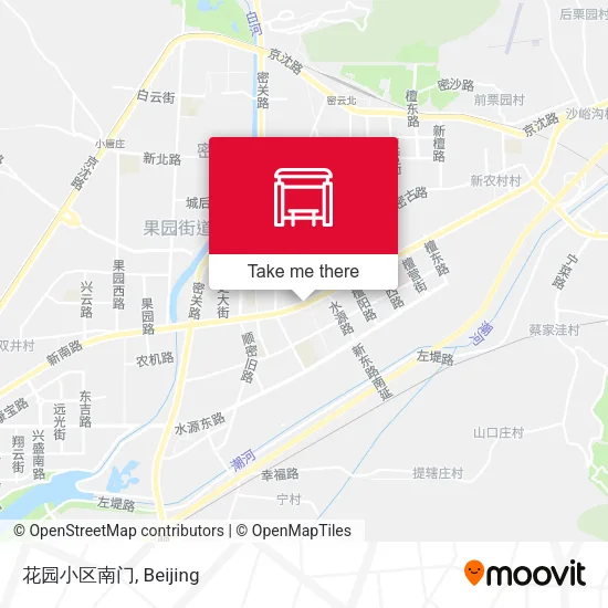 花园小区南门 map